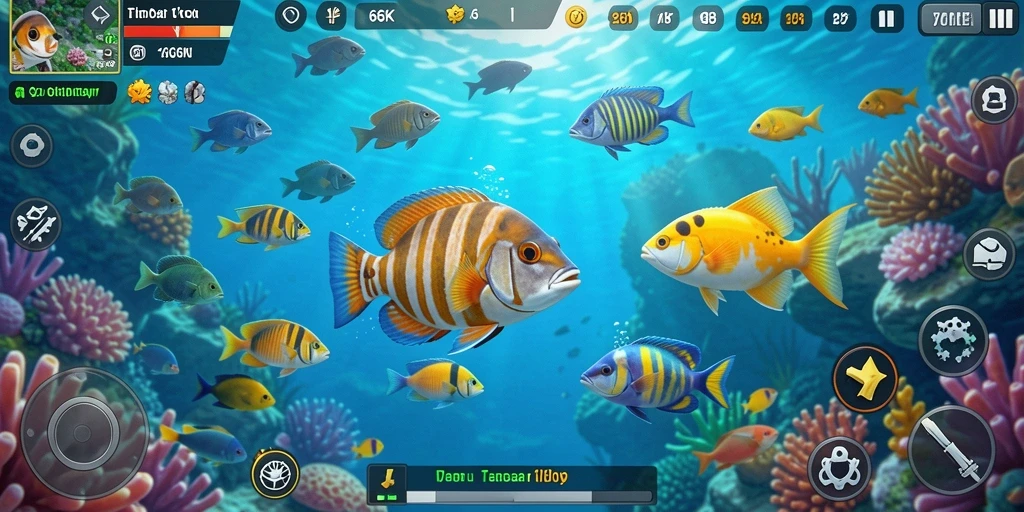 Gameplay seru menembak ikan dengan grafis yang menawan.