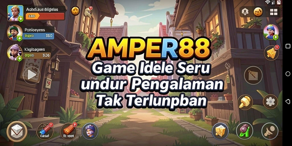 Screenshot gameplay AMPER88 yang menunjukkan aksi Idle yang seru.