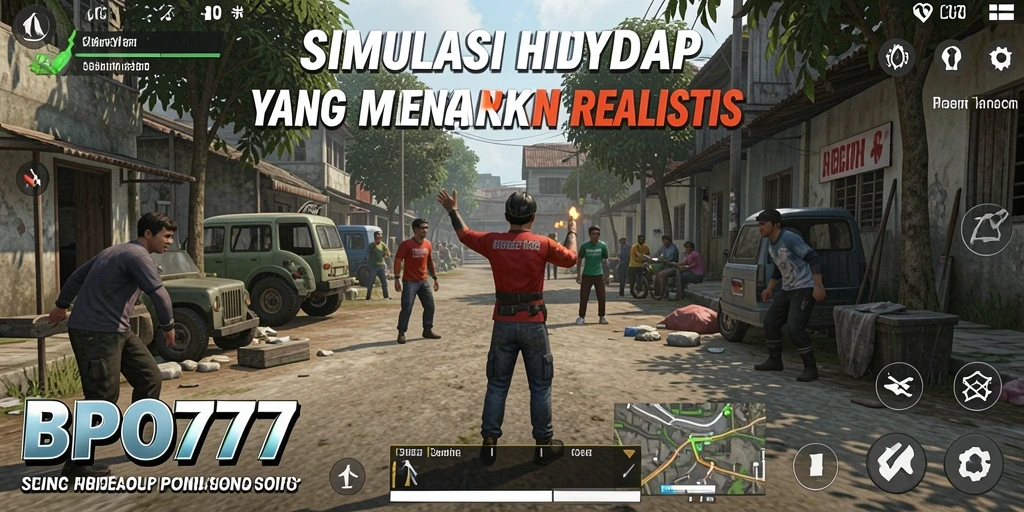 Tangkapan layar BPO777 menampilkan gameplay simulasi yang realistis dan menarik.