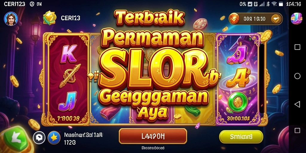 Tampilan gameplay CERI123 yang menakjubkan dengan berbagai tema slot.