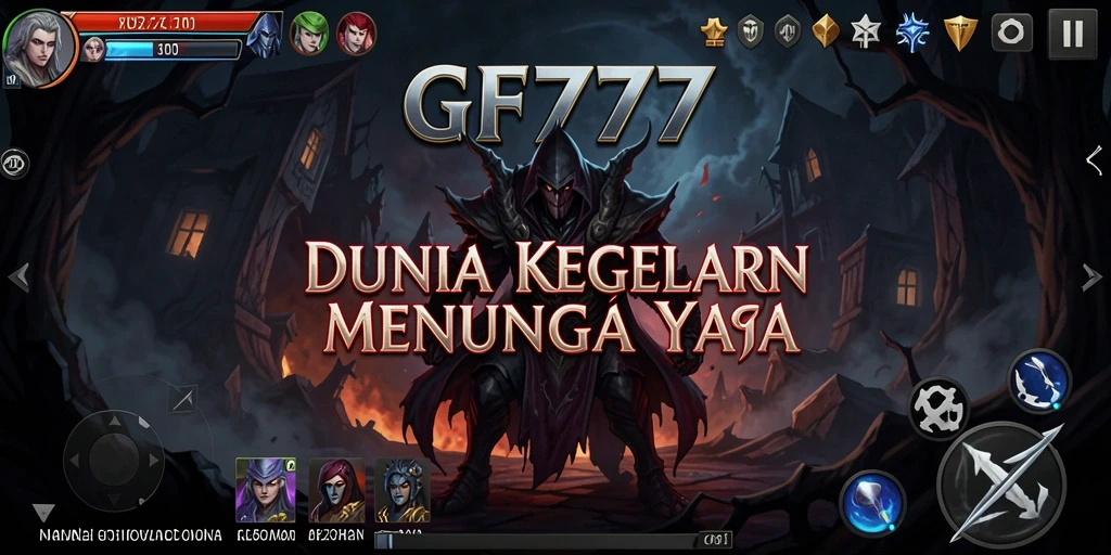 Screenshot gameplay GF777 menampilkan kegelapan dan ketegangan yang mendebarkan.