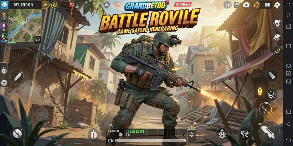 Gameplay Battle Royale yang mendebarkan di GRANDBET88.