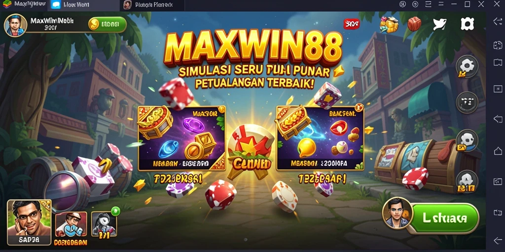 Screenshot gameplay yang mendebarkan dalam MAXWIN88.