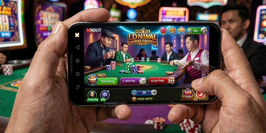 Screenshot gameplay MNDUIT menampilkan mesin slot yang menarik dan interaktif.