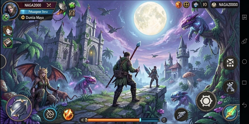 Tampilan gameplay seru NAGA2000 dalam dunia simulasi.