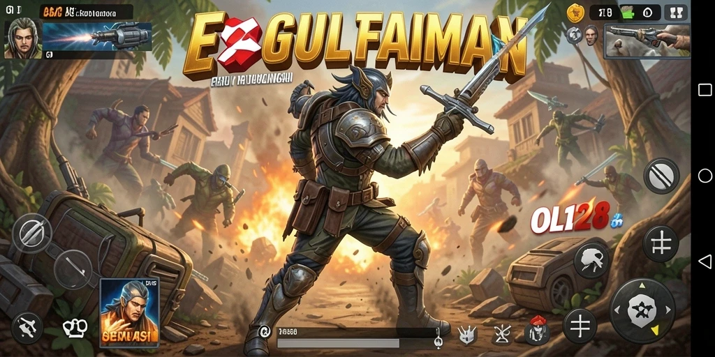 Tampilan seru gameplay OLX128 dengan aksi mendebarkan.