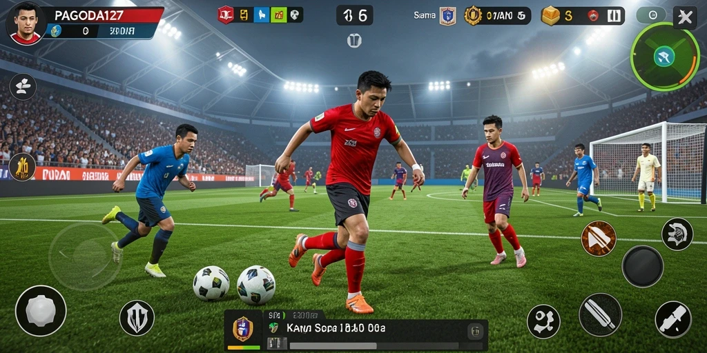 Tampilan mencolok dari pertandingan sepak bola yang mendebarkan di PAGODA127.