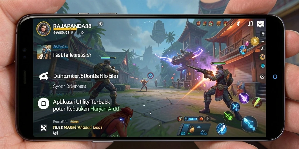 Tampilan aplikasi RAJAPANDA88 yang user-friendly dan fungsional.