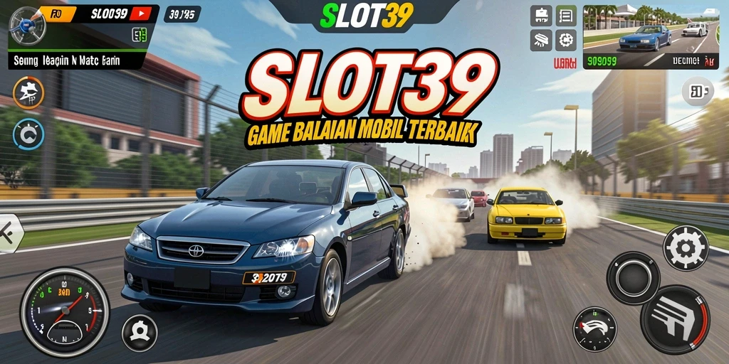 Tampilan menarik dari gameplay racing di SLOT39 dengan mobil balap yang memukau.