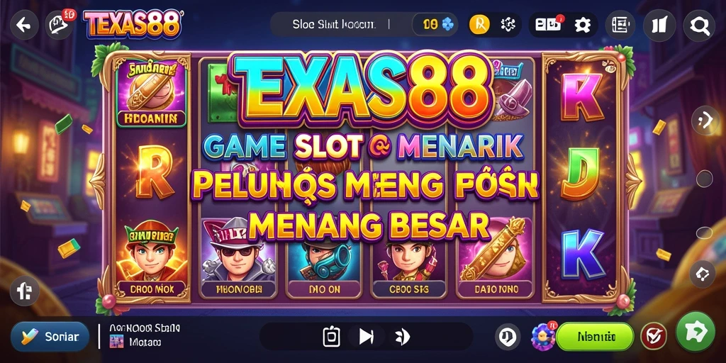 Tampilan utama TEXAS88 dengan gameplay Slot yang seru.